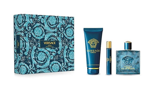 Gift set EROS 3pcs Versace 1.7 OZ EDP SP + 1.7  OZ SGEL + 1.7 OZ ASB