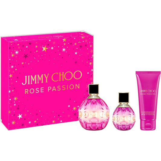 GITF SET JIMMY CHOO ROSE PASSION 3.4 EDP SP +1.4EDP SP +3.4 BL