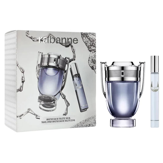 GIFT SET PACO RABANNE - INVICTUS TRAVEL SET 3.4 EDT SP + 20ML EDT M